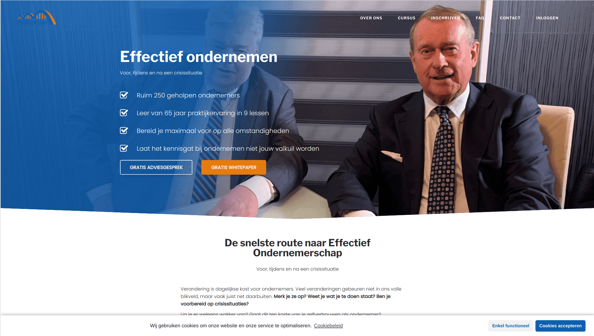 De Bedrijver website