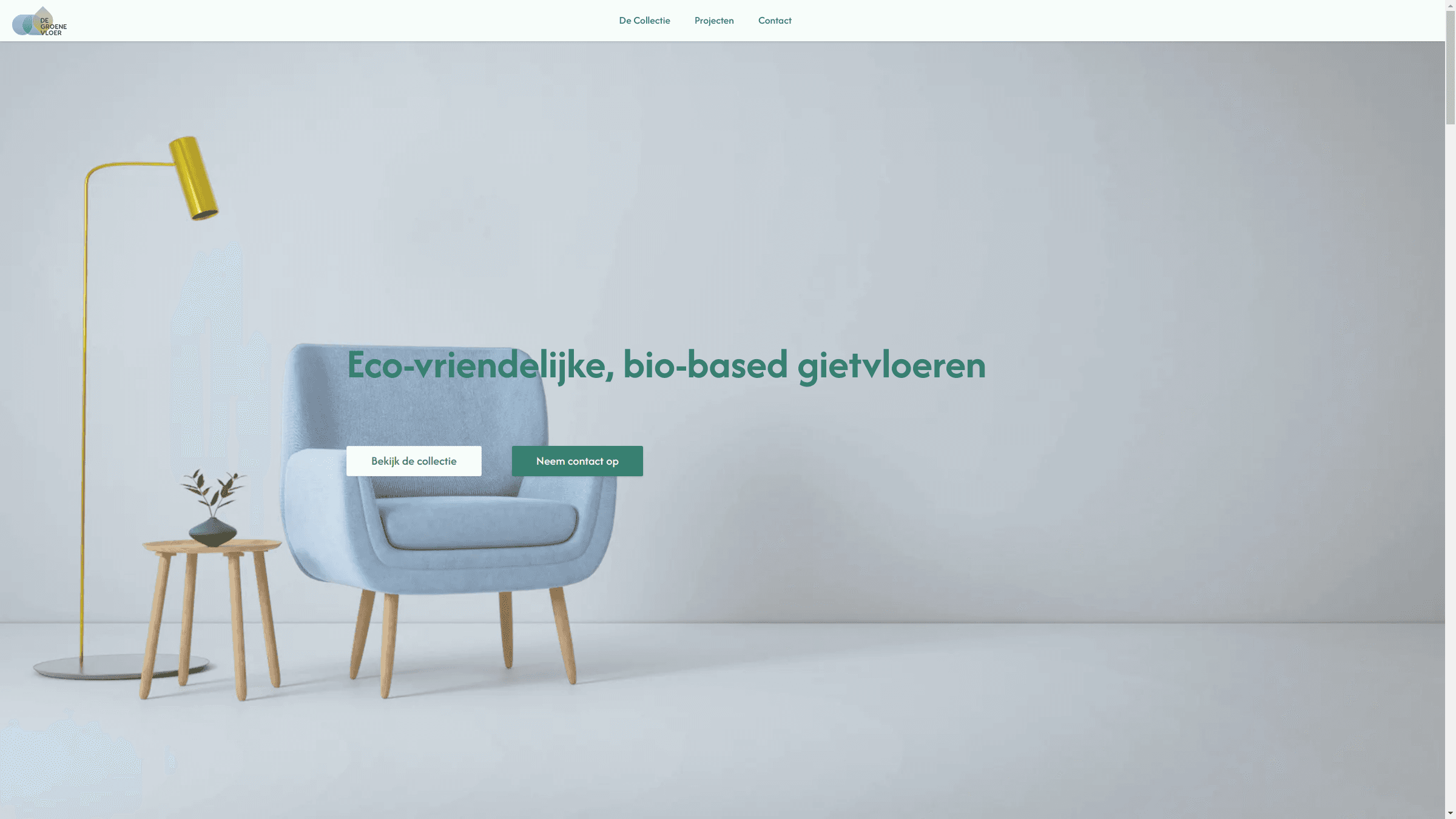 De Groene Vloer website